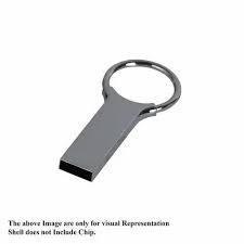 Silver Big Ring Lock Metal USB Pendrive Shell CSM204